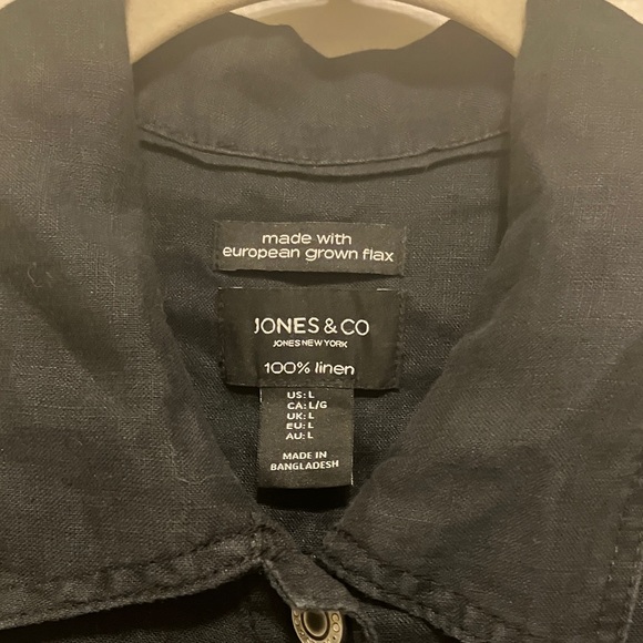 Jones New York linen jacket large - Picture 2 of 7